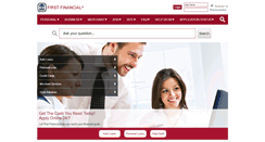 Desktop Screenshot of firstfinancial.com